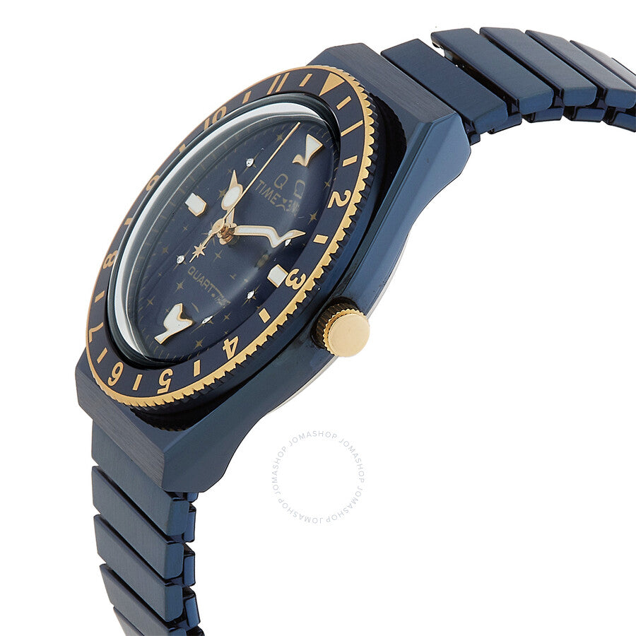 Timex Q Celestial Quartz Blue Dial Ladies Watch TW2V53500 - Dawson Watches #2