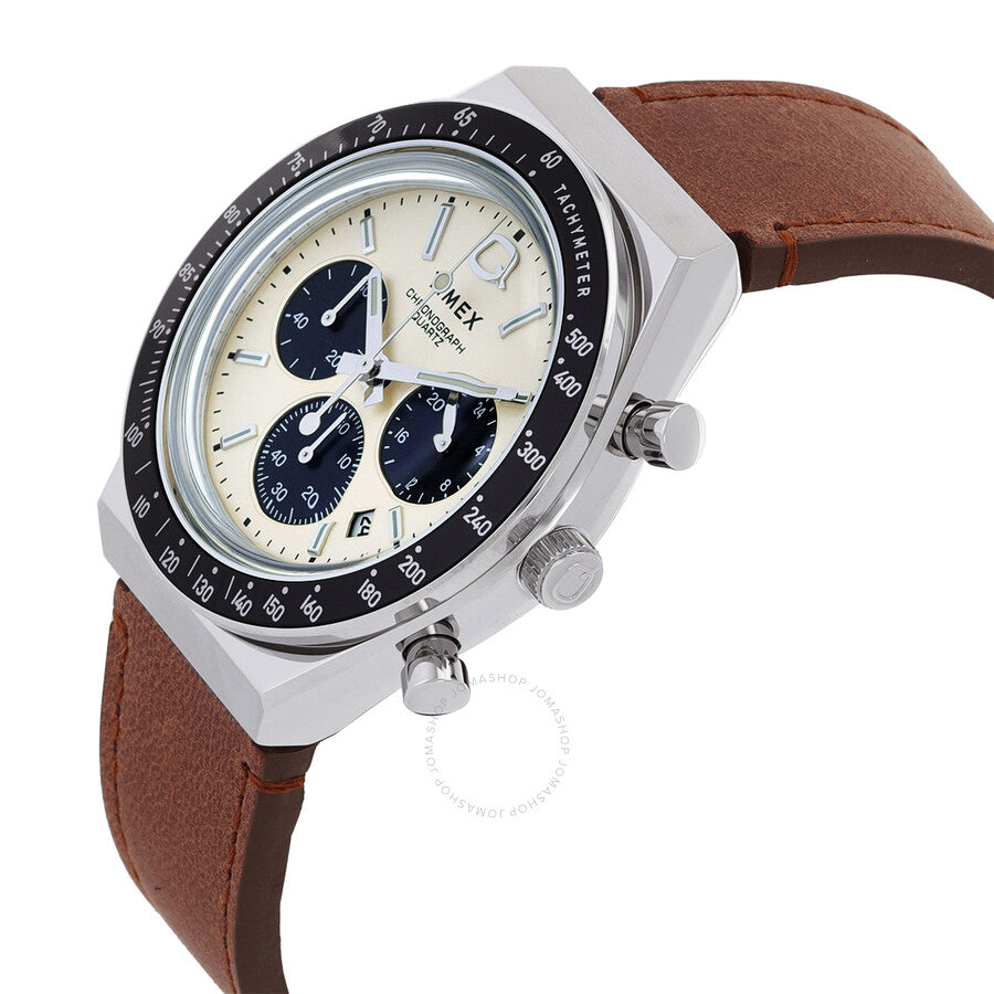 Timex Q Chronograph Quartz Cream Dial Men's Watch TW2V42800 - Dawson Watches #2