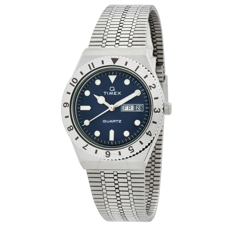 Timex Q Quartz Blue Dial Ladies Watch TW2U95500VQ - Dawson Watches