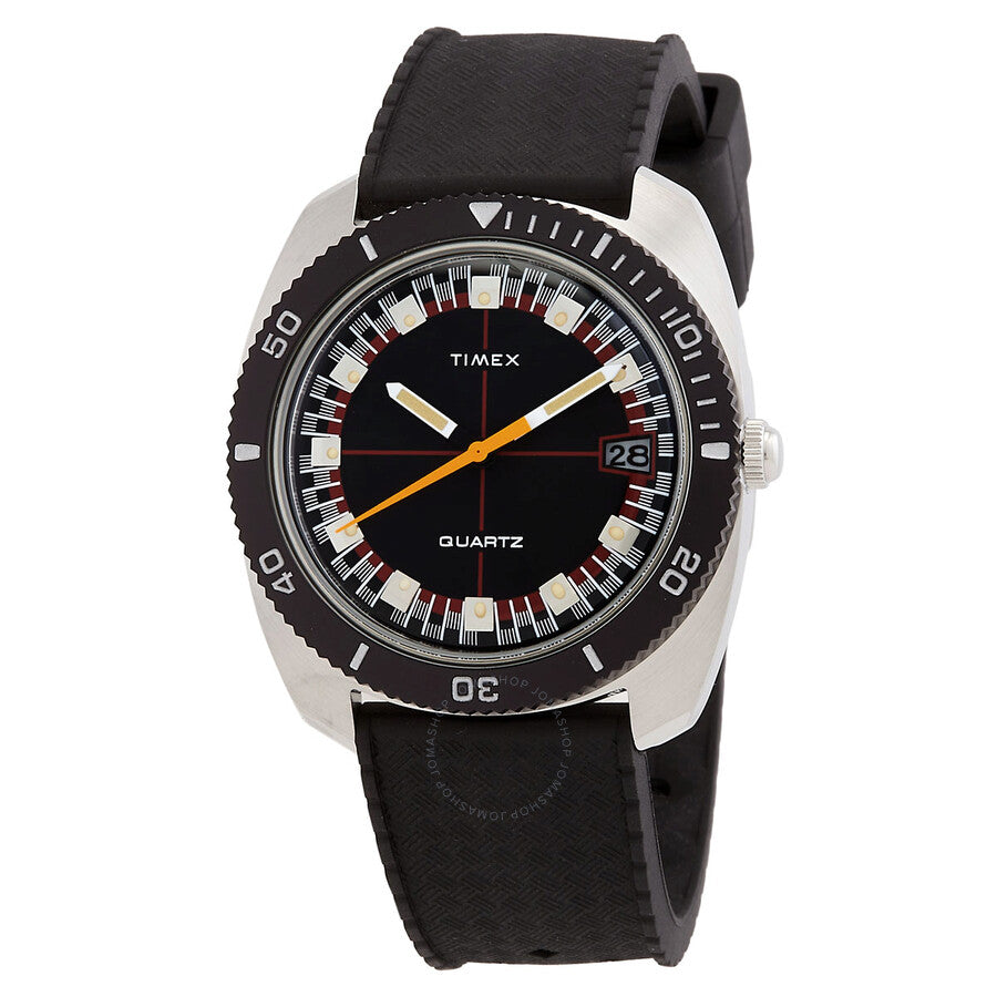 Timex Q Reissue 1971 Quartz Black Dial Men's Watch TW2W22400 - Dawson Watches