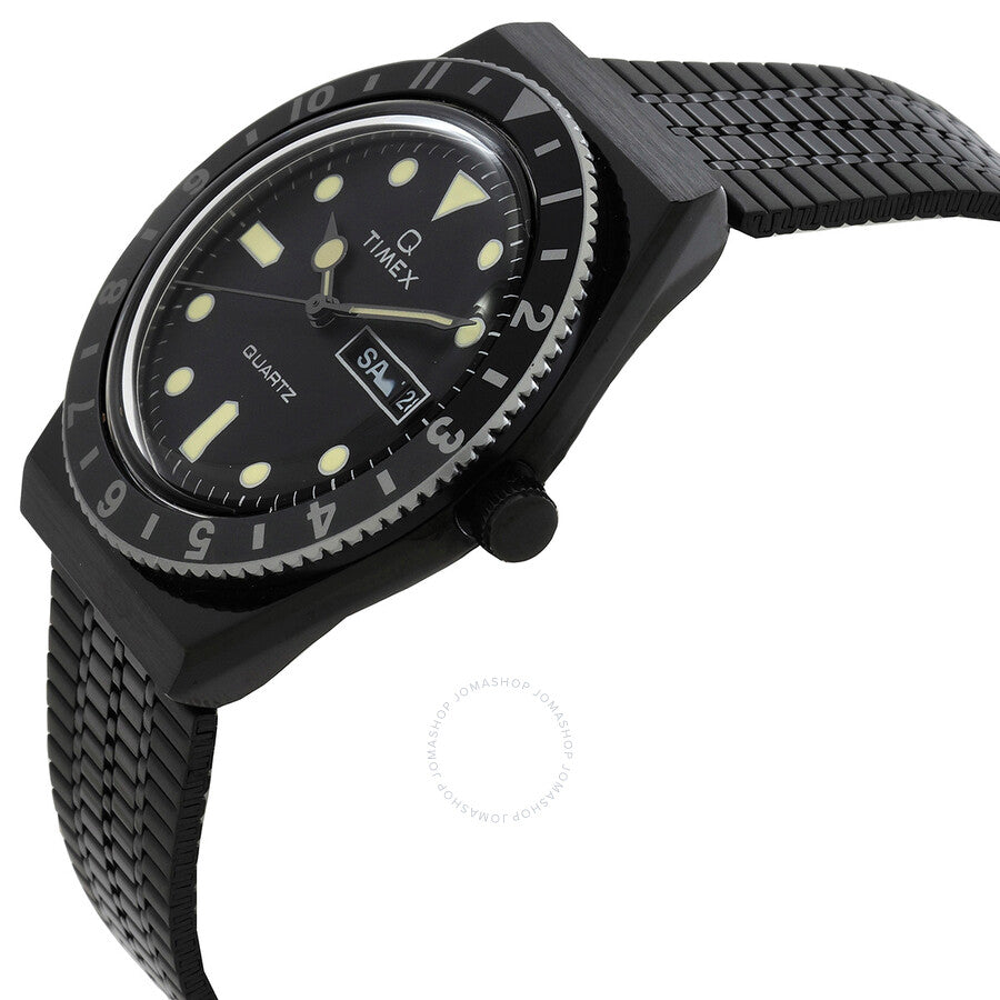 Timex Q Reissue Quartz Black Dial Men's Watch TW2U61600ZV - Dawson Watches #2
