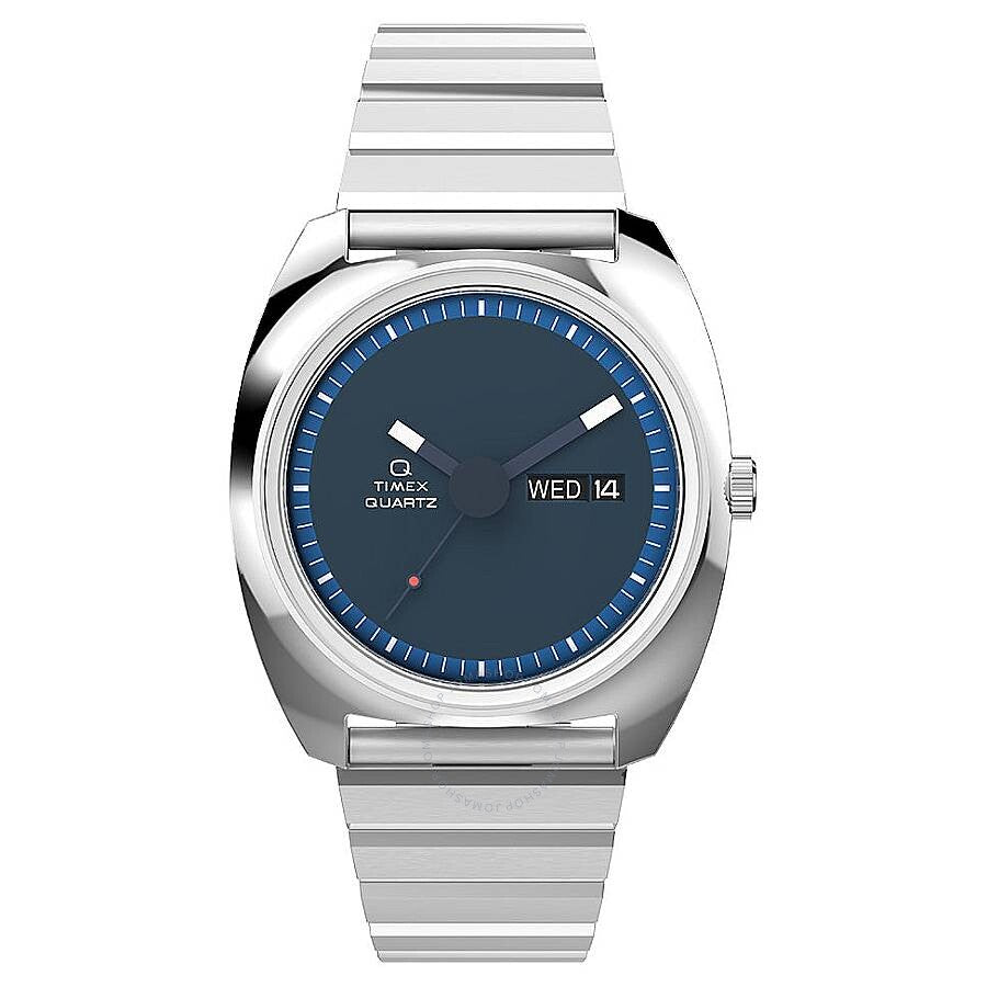 Timex Q Timex 1975 Enigma Reissue Quartz Blue Dial Men's Watch TW2W59800 - Dawson Watches