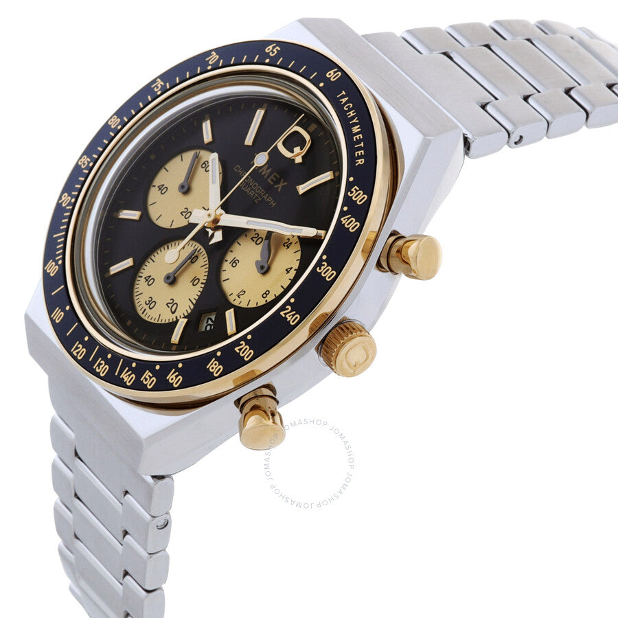 Timex Q Timex Chronograph Quartz Black Dial Men's Watch TW2W64200 - Dawson Watches #2