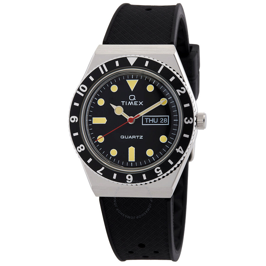 Timex Q Timex Quartz Black Dial Men's Watch TW2V32000 - Dawson Watches