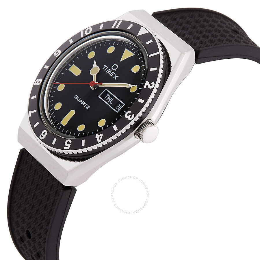 Timex Q Timex Quartz Black Dial Men's Watch TW2V32000 - Dawson Watches #2