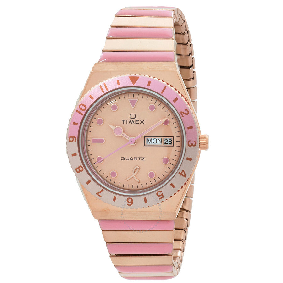 Timex Q Timex x BCRF Quartz Rose Gold Dial Ladies Watch TW2V52700VQ - Dawson Watches