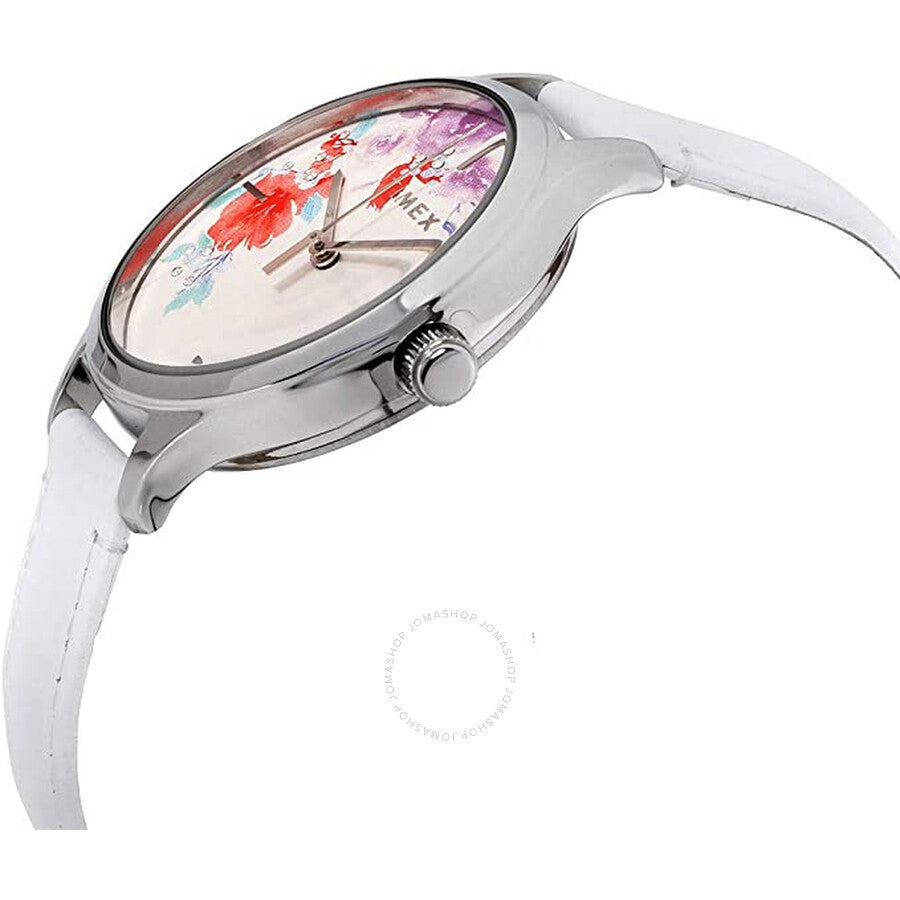 Timex Quartz White Dial Ladies Crystal Bloom Watch TW2R66800 - The Watches Men & Co #2