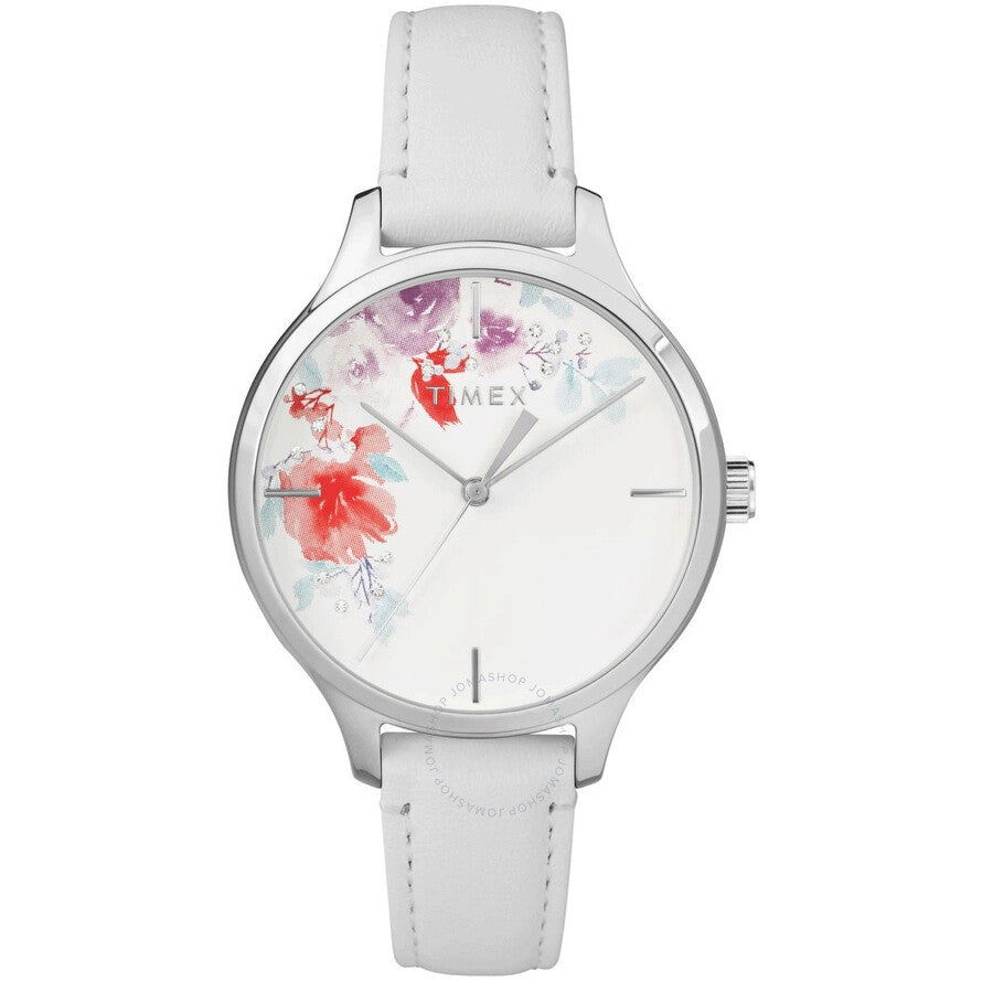 Timex Quartz White Dial Ladies Crystal Bloom Watch TW2R66800 - Dawson Watches