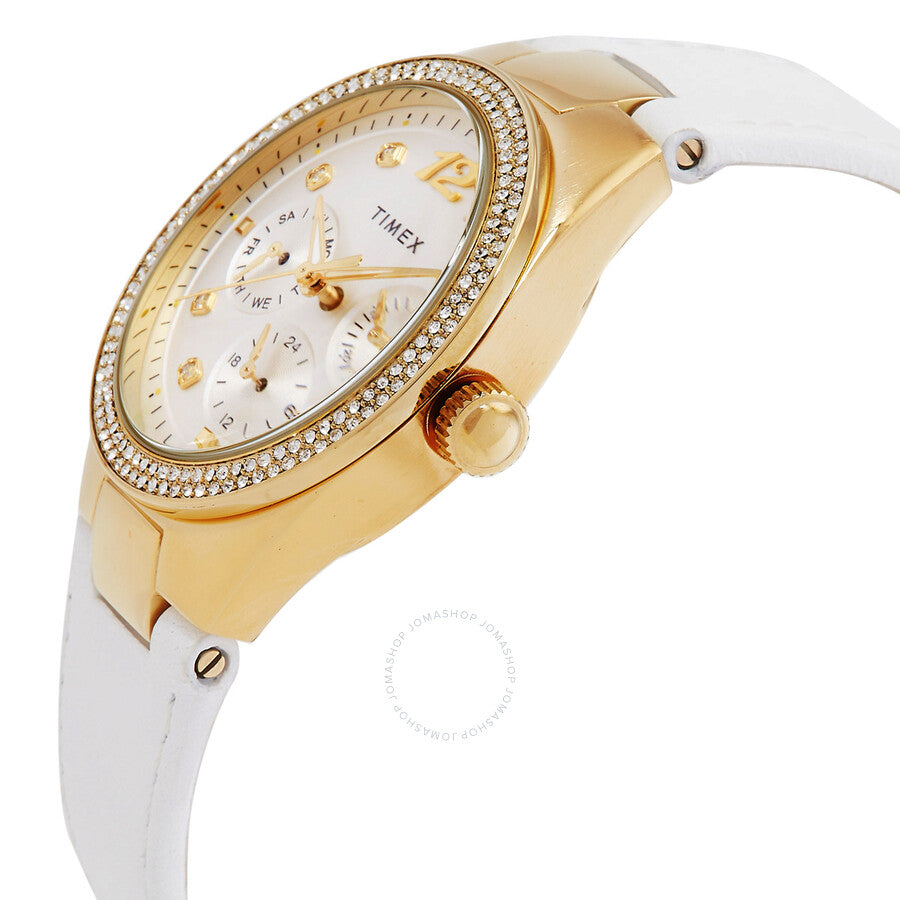 Timex Simone Multifunction Quartz Crystal White Dial Ladies Watch TW2V80500VQ - Dawson Watches #2