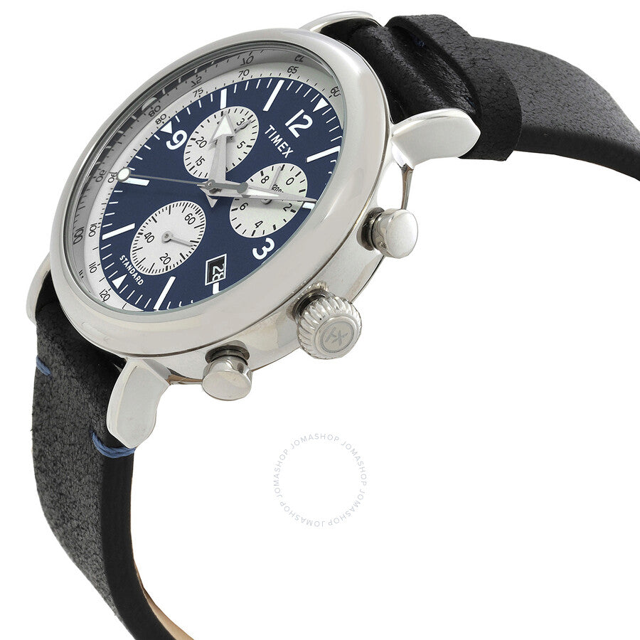 Timex Standard Chronograph Quartz Blue Dial Men's Watch TW2V71100 - Dawson Watches #2