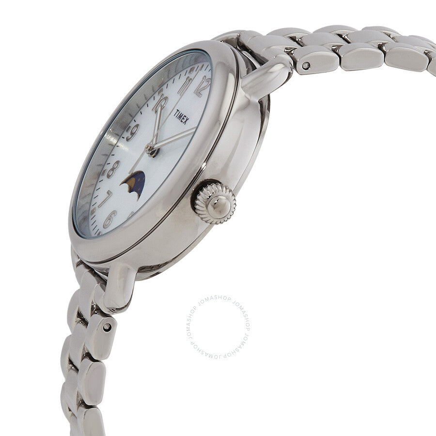 Timex Standard Moonphase Quartz Mother of Pearl Dial Ladies Watch TW2U98300 - Dawson Watches #2