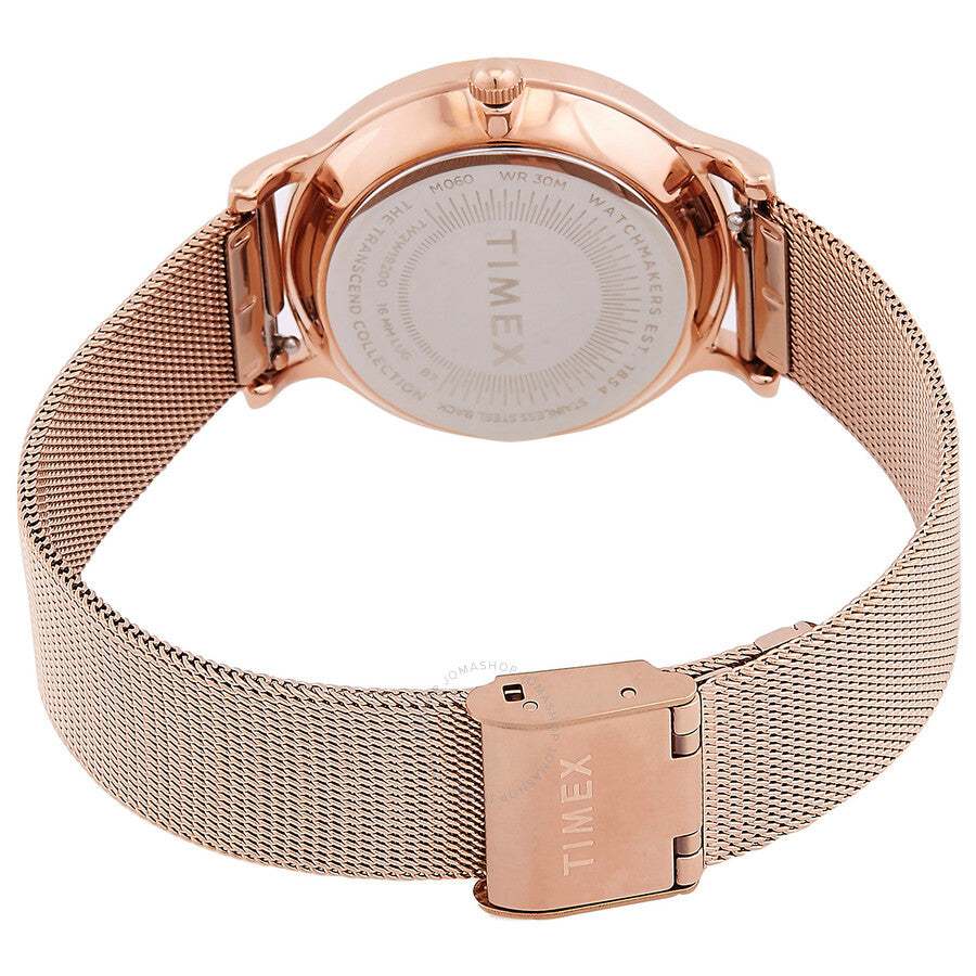 Timex Transcend Quartz Crystal Silver Dial Ladies Watch TW2W19200 - Dawson Watches #3