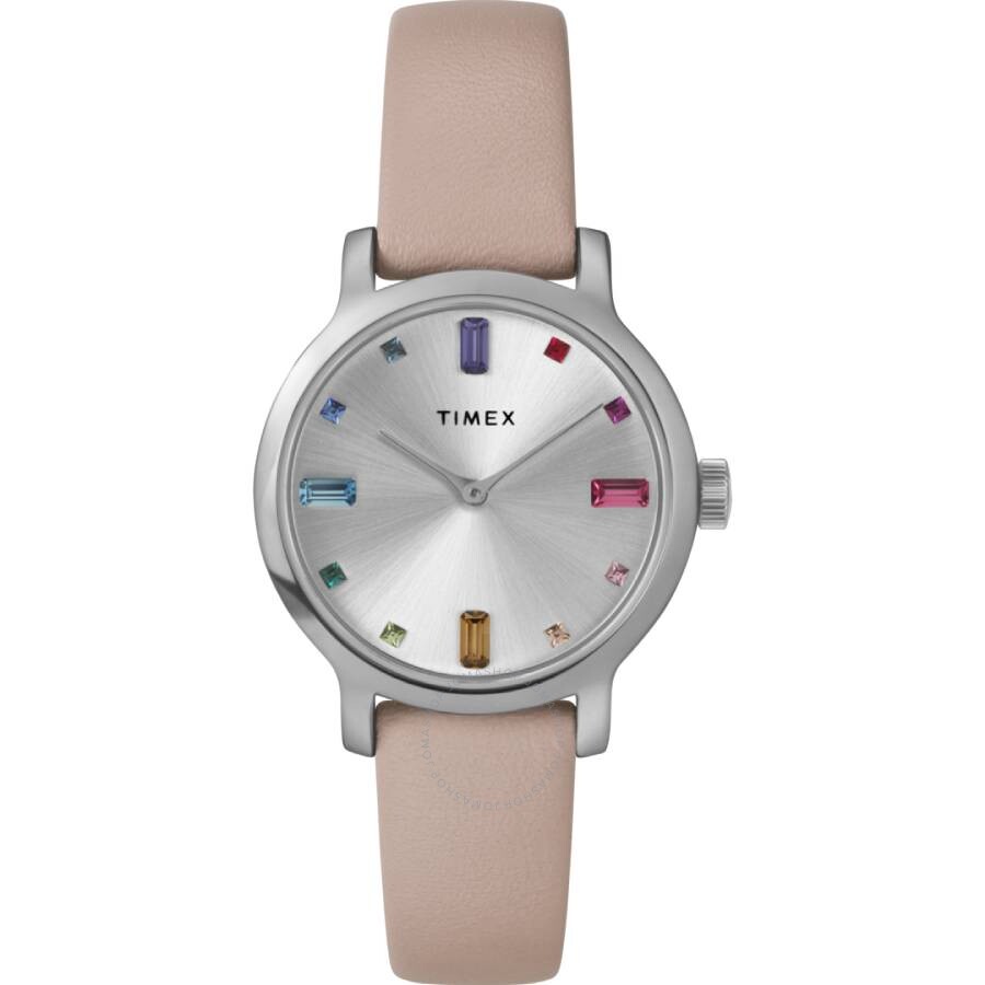 Timex Transcend Quartz Crystal Silver Dial Ladies Watch TW2W46200 - Dawson Watches
