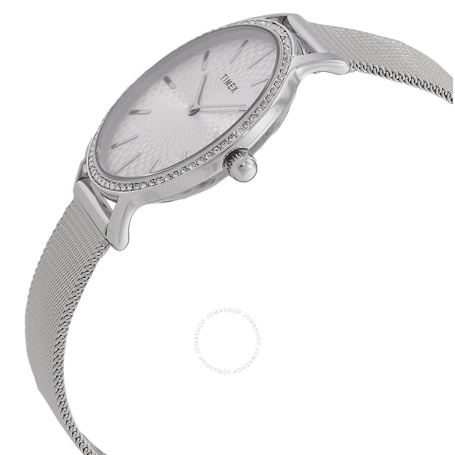 Timex Transcend Quartz Crystal Silver-Tone Dial Ladies Watch TW2V52400 - Dawson Watches #2