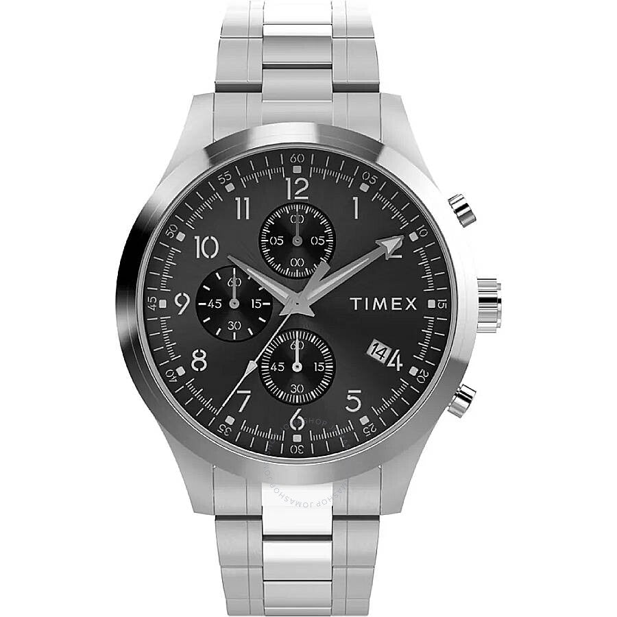 Timex Trend Chronograph Quartz Black Dial Men's Watch TW2Y01400JI - Dawson Watches