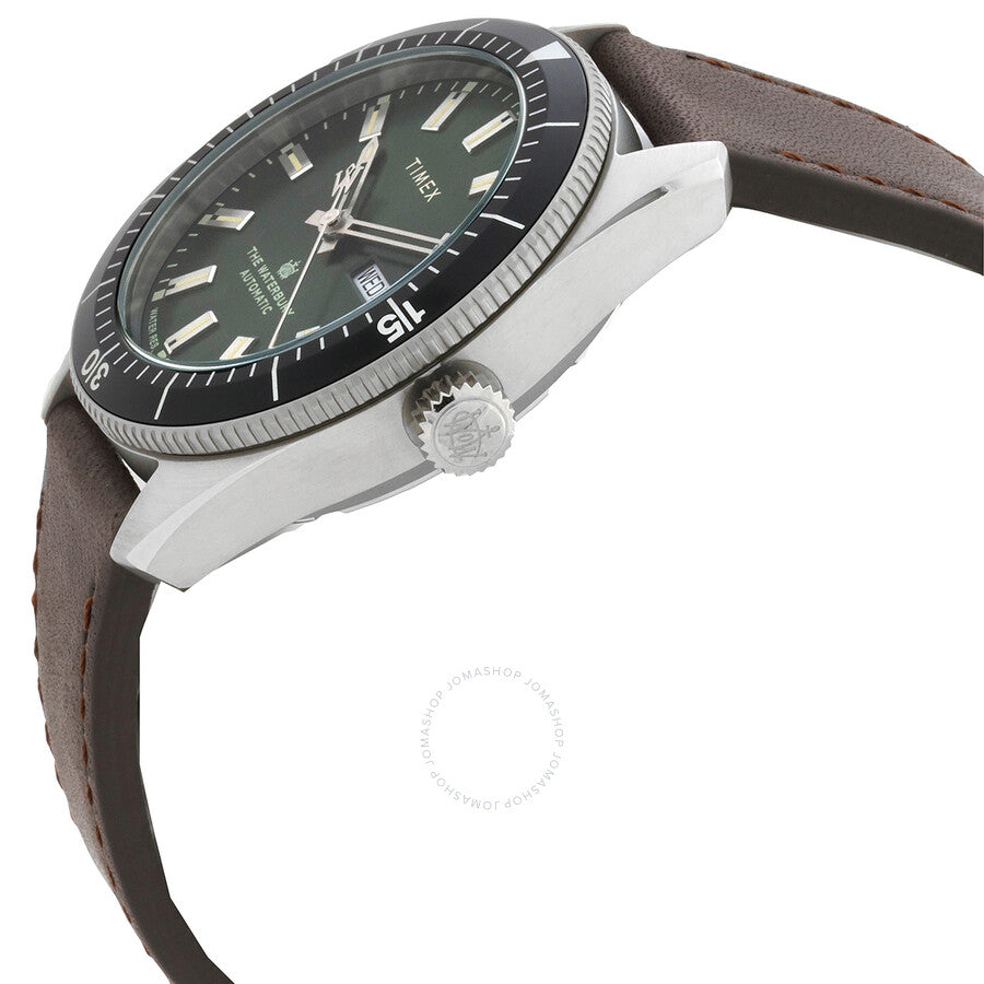 Timex Waterbury Automatic Green Dial Men's Watch TW2V24700 - Dawson Watches #2