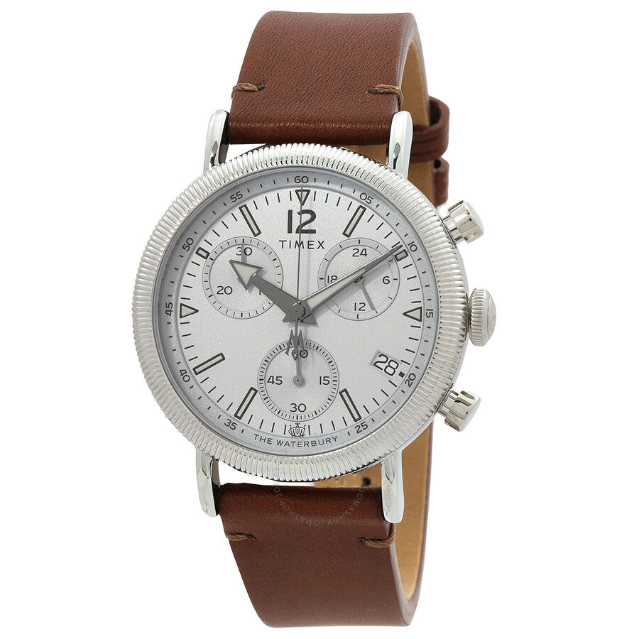 Timex Waterbury Chronograph Quartz Silver Dial Men's Watch TW2W20800 - Dawson Watches