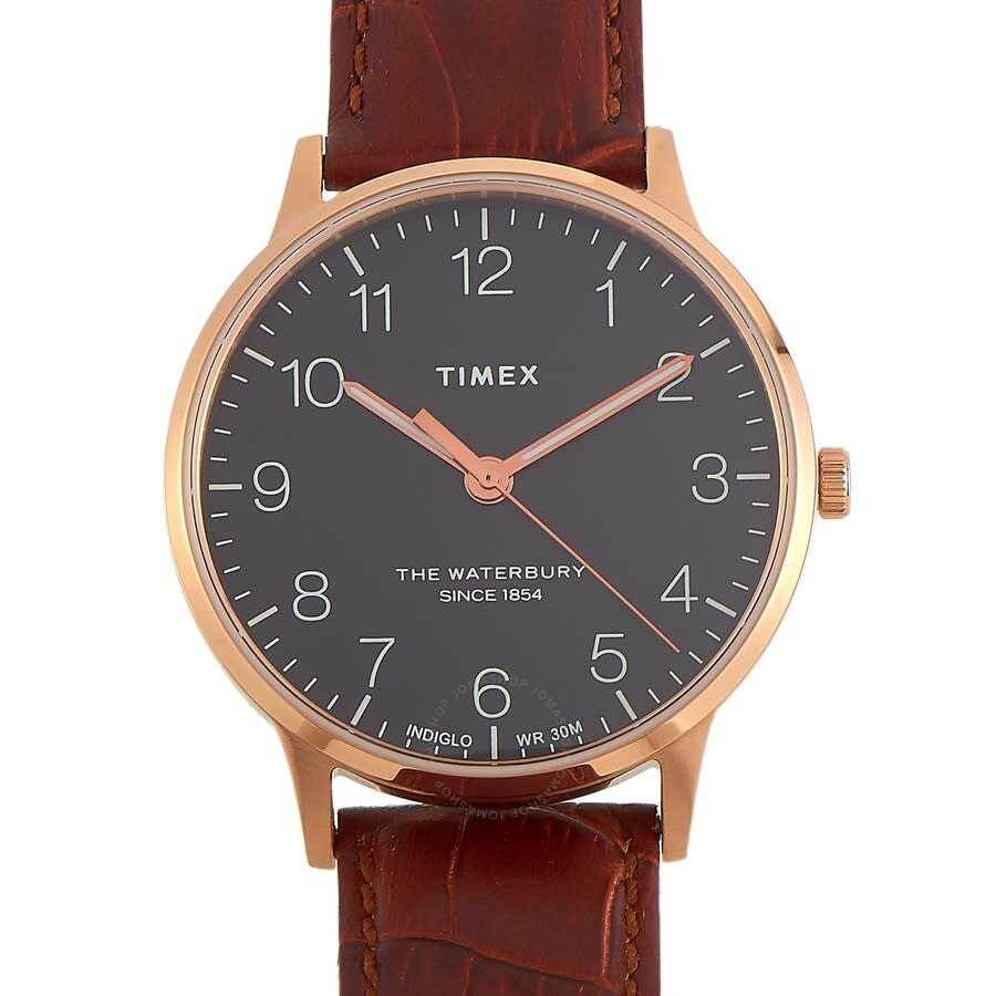 Timex Waterbury Classic Quartz Black Dial Men's Watch TW2R71400 - Dawson Watches