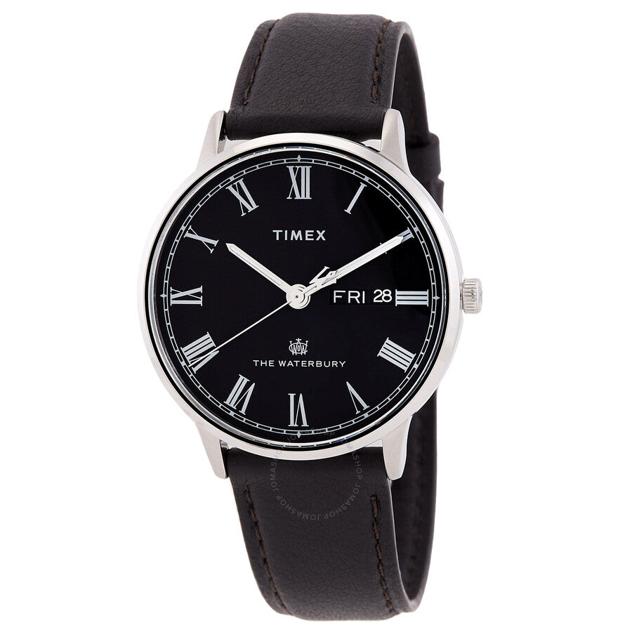 Timex Waterbury Quartz Black Dial Men's Watch TW2U88600 - Dawson Watches