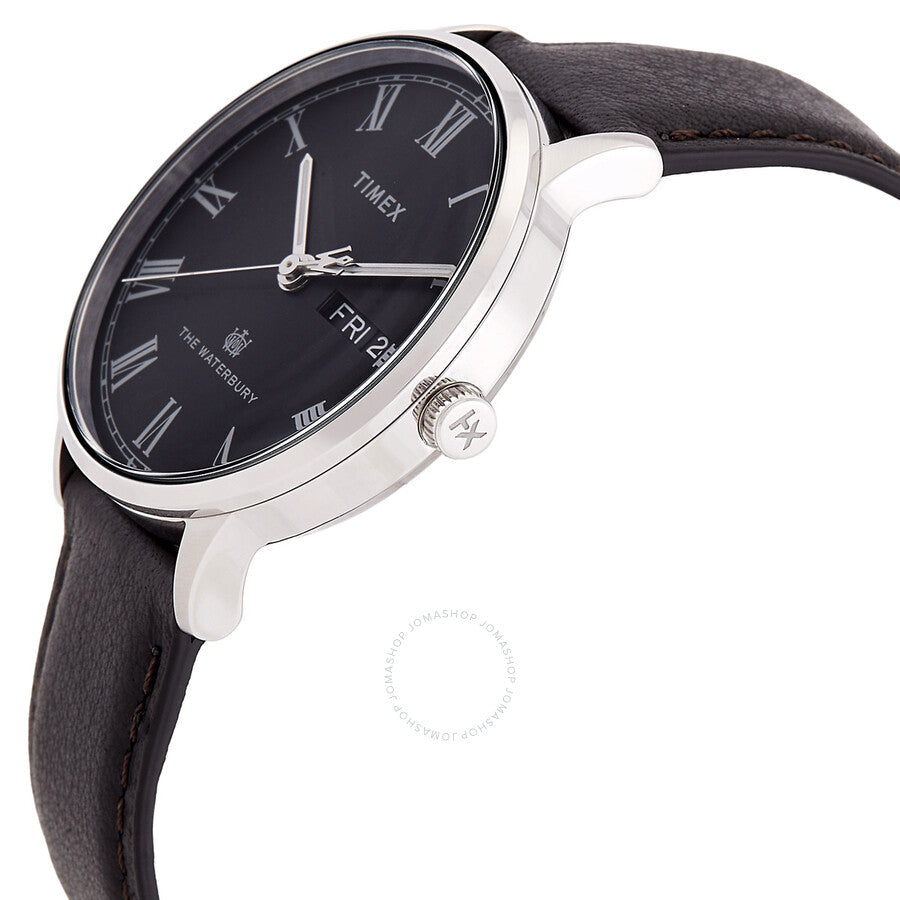 Timex Waterbury Quartz Black Dial Men's Watch TW2U88600 - Dawson Watches #2