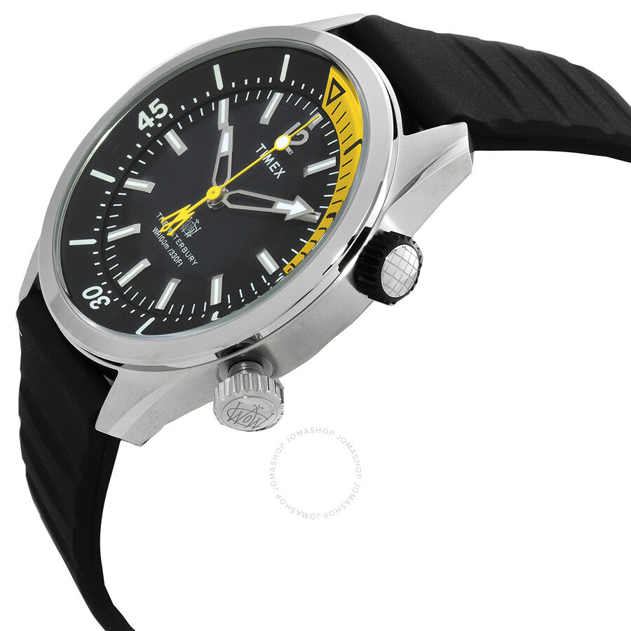 Timex Waterbury Quartz Black Dial Men's Watch TW2V73400VQ - Dawson Watches #2