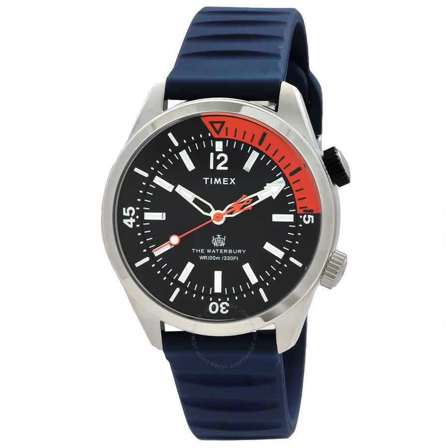 Timex Waterbury Quartz Black Dial Men's Watch TW2V73500VQ - Dawson Watches