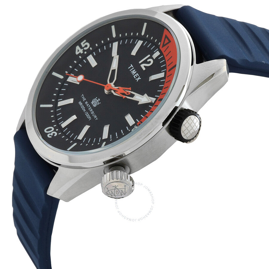 Timex Waterbury Quartz Black Dial Men's Watch TW2V73500VQ - Dawson Watches #2