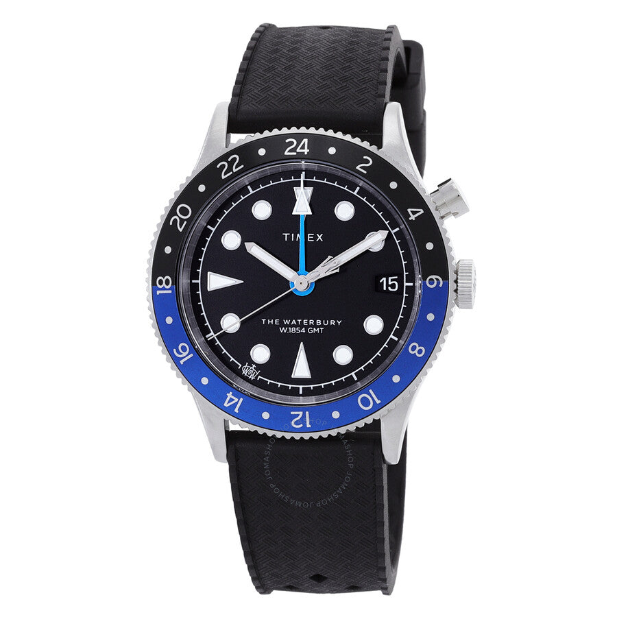 Timex Waterbury Traditional GMT Quartz Black Dial Men's Watch TW2W22600 - Dawson Watches