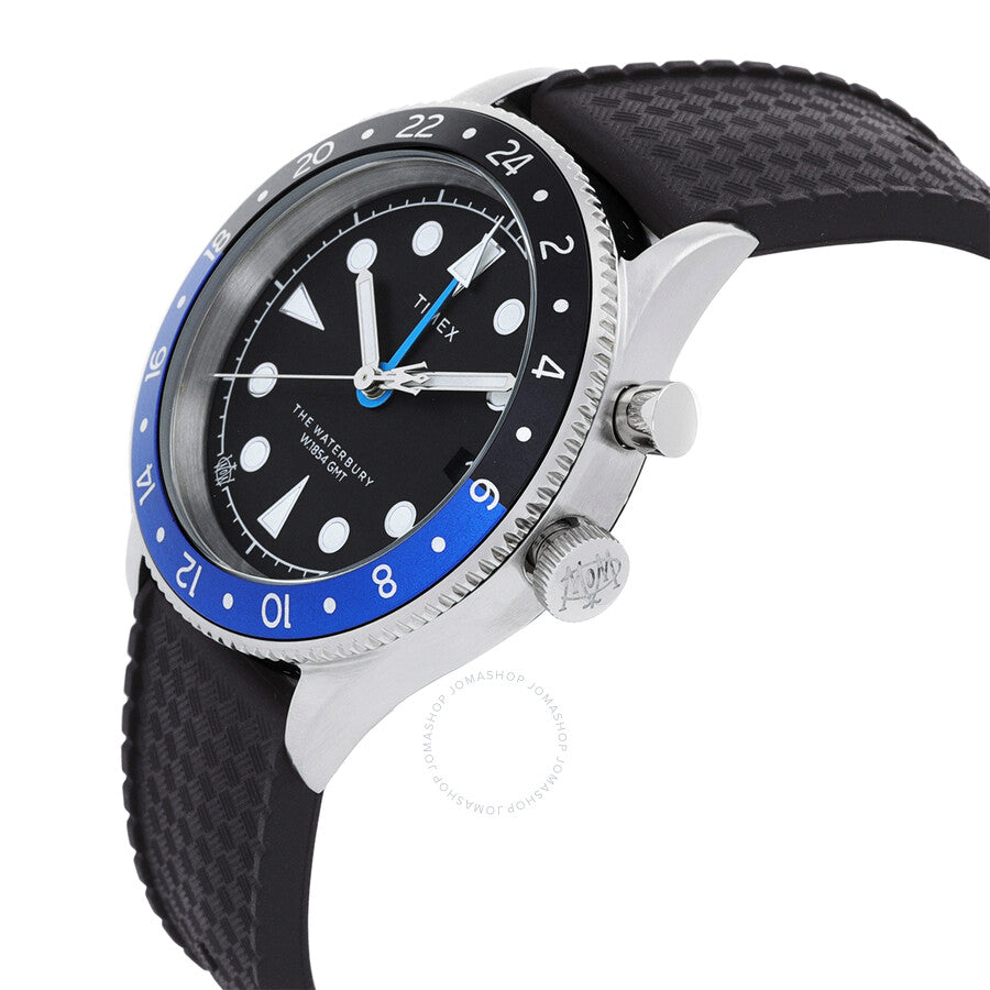 Timex Waterbury Traditional GMT Quartz Black Dial Men's Watch TW2W22600 - Dawson Watches #2