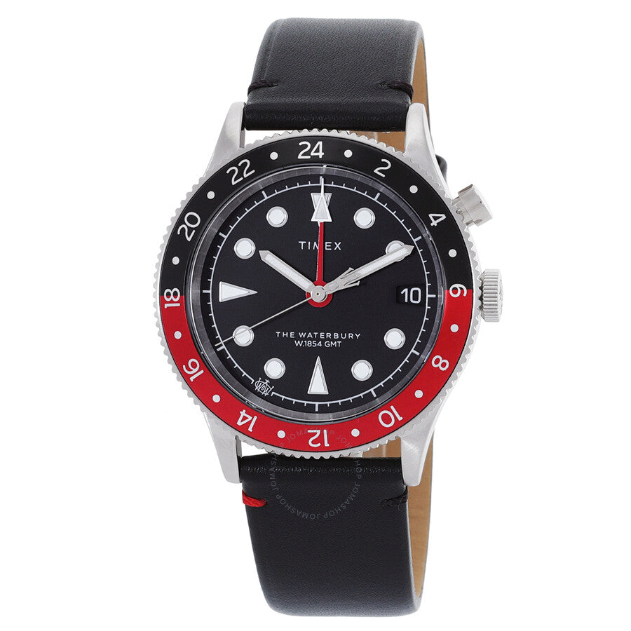 Timex Waterbury Traditional GMT Quartz Black Dial Men's Watch TW2W22800 - Dawson Watches