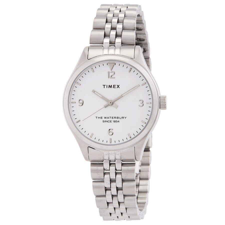 Timex Waterbury Traditional Quartz White Dial Ladies Watch TW2R69400 - Dawson Watches