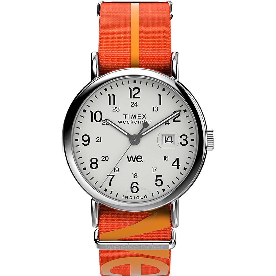 Timex Weekender Quartz White Dial Men's Watch TW2W99500 - The Watches Men & Co