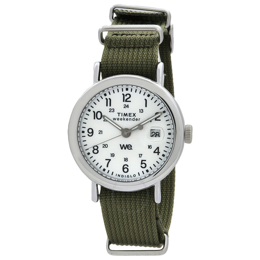 Timex Weekender Quartz White Dial Unisex Watch TW2W85600 - Dawson Watches