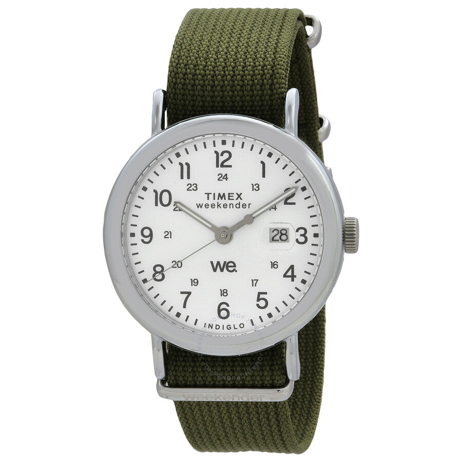 Timex Weekender Quartz White Dial Watch TW2W86000 - Dawson Watches