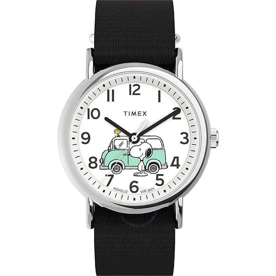 Timex Weekender x Peanuts Van Quartz White Dial Watch TW2Y11800JT - Dawson Watches