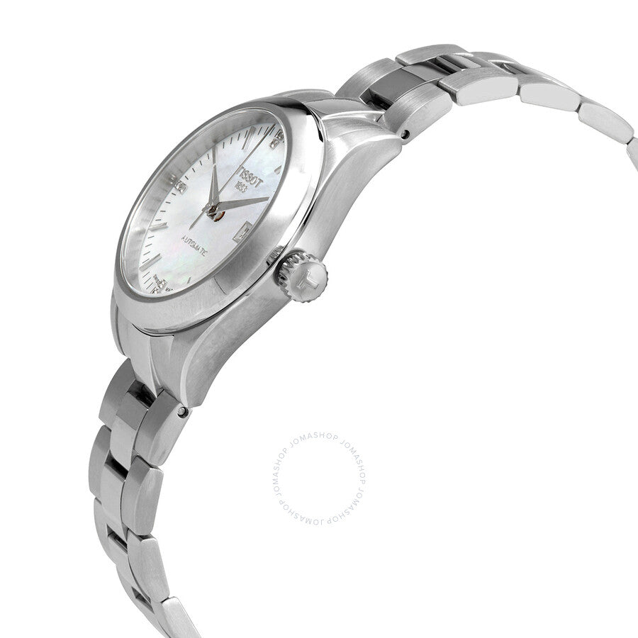 Tissot Automatic Diamond White Mother of Pearl Dial Ladies Watch T132.007.11.116.00 - Dawson Watches #2