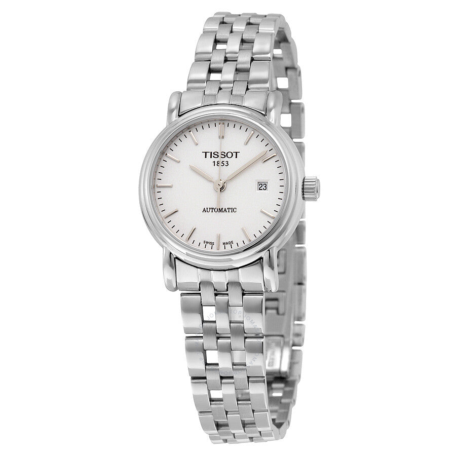 Tissot Automatic White Dial Stainless Steel Ladies Watch T95118391 - Dawson Watches