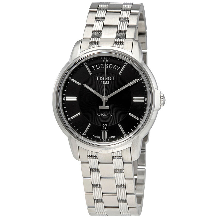 Tissot Automatics III Day Date Black Dial Men's Watch T065.930.11.051.00 - Dawson Watches