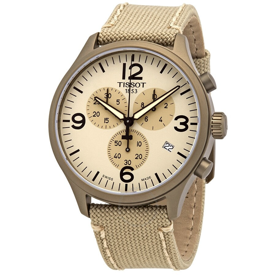 Tissot Beige Dial Men's Chronograph Watch T116.617.37.267.01 - Dawson Watches