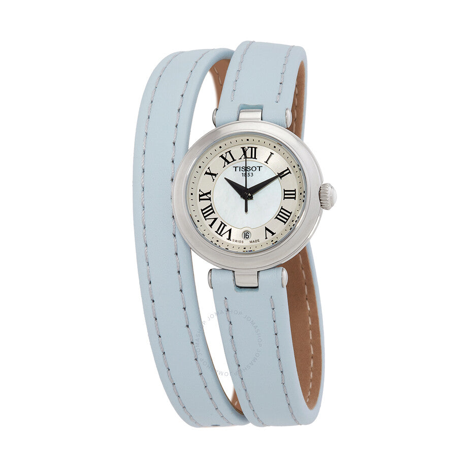 Tissot Bellissima Small Lady M Double Tour Strap Quartz White Mother of Pearl Dial Ladies Watch T126.010.16.113.01 - Dawson Watches