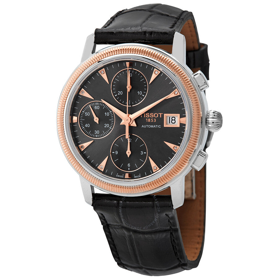 Tissot Bridgeport Chronograph Automatic Diamond Black Dial Men's Watch T921.427.46.066.00 - Dawson Watches