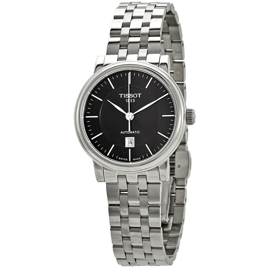 Tissot Carson Automatic Black Dial Ladies Watch T122.207.11.051.00 - Dawson Watches