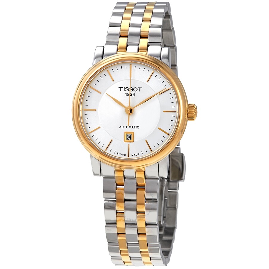 Tissot Carson Automatic Silver Dial Ladies Watch T122.207.22.031.00 - Dawson Watches