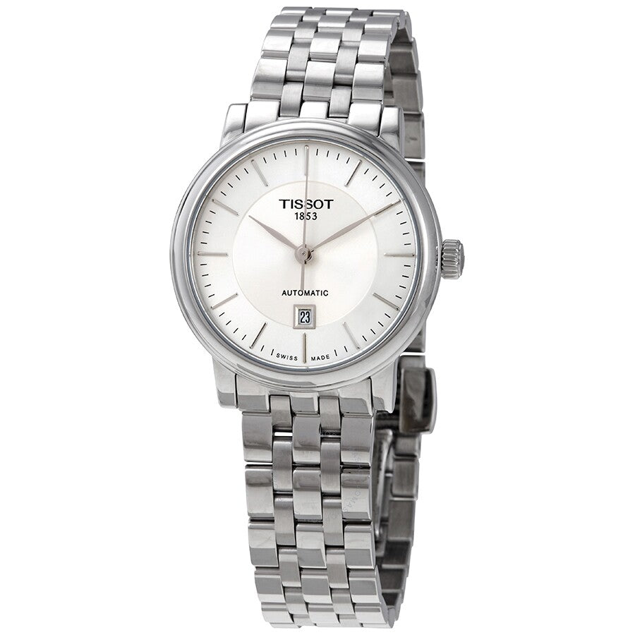 Tissot Carson Automatic Silver Dial Ladies Watch T122.207.11.031.00 - Dawson Watches