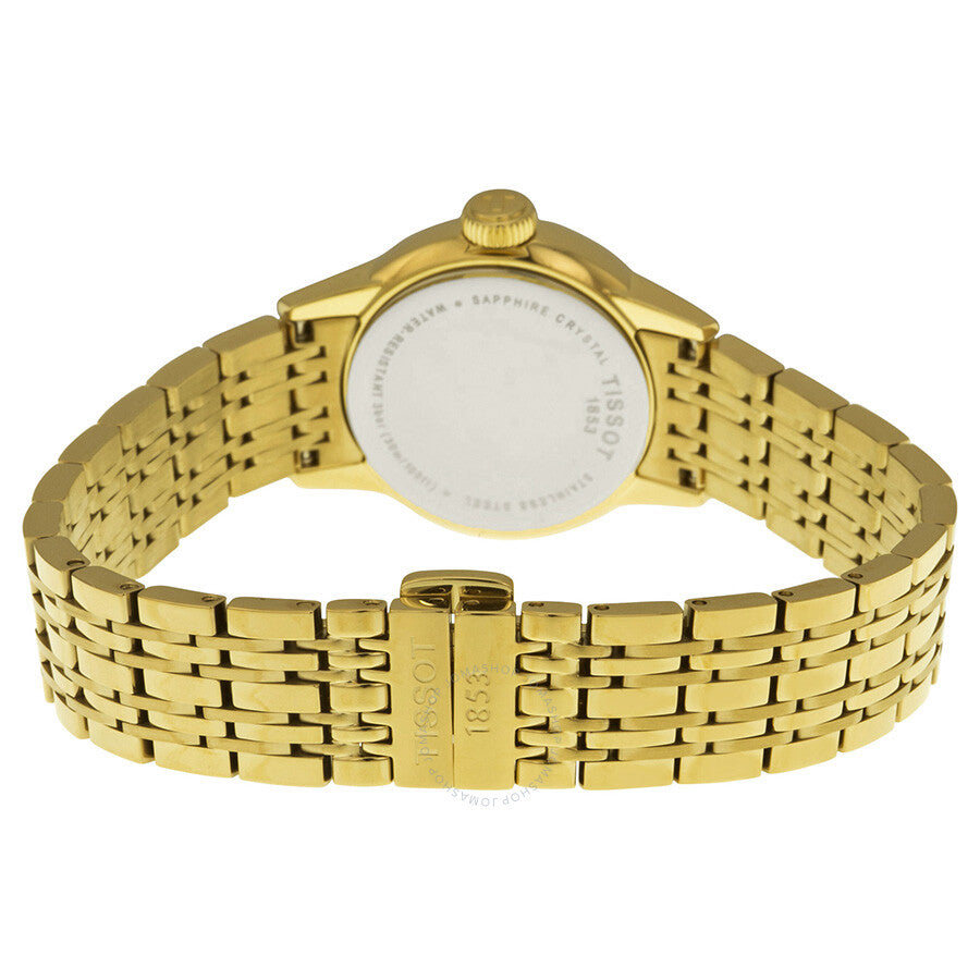Tissot Carson Champagne Dial Yellow Gold PVD Ladies Watch T0852103302100 - Dawson Watches #3