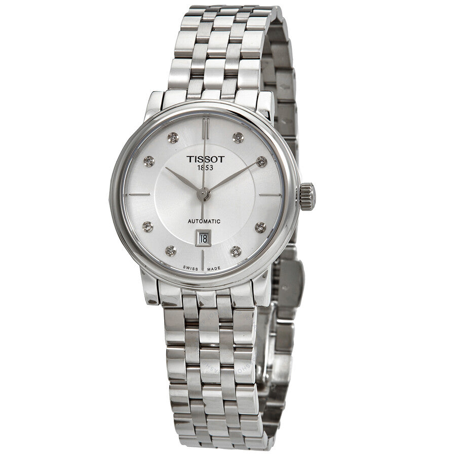 Tissot Carson Premium Automatic Diamond White Dial Ladies Watch T122.207.11.036.00 - Dawson Watches