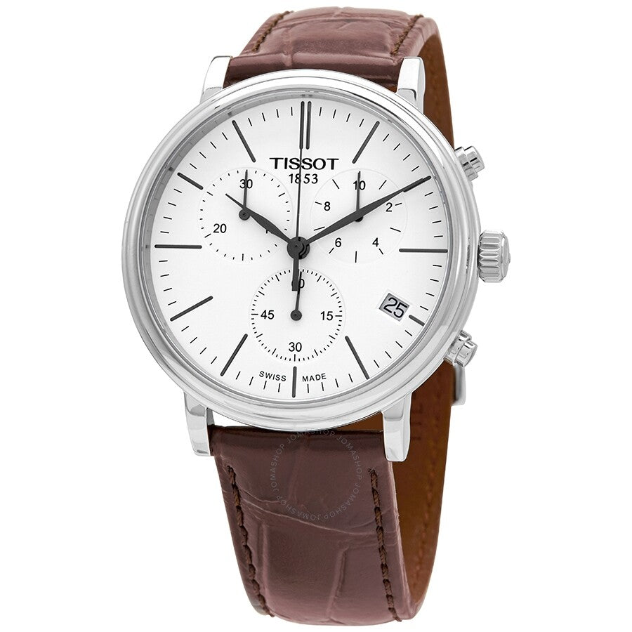 Tissot Carson Premium Chronograph Quartz White Dial Watch T122.417.16.011.00 - Dawson Watches