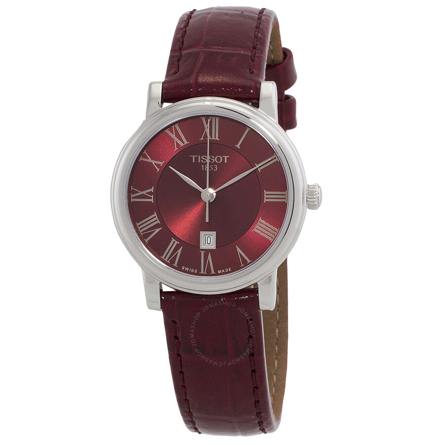 Tissot Carson Premium Quartz Red Dial Ladies Watch T122.210.16.373.00 - Dawson Watches