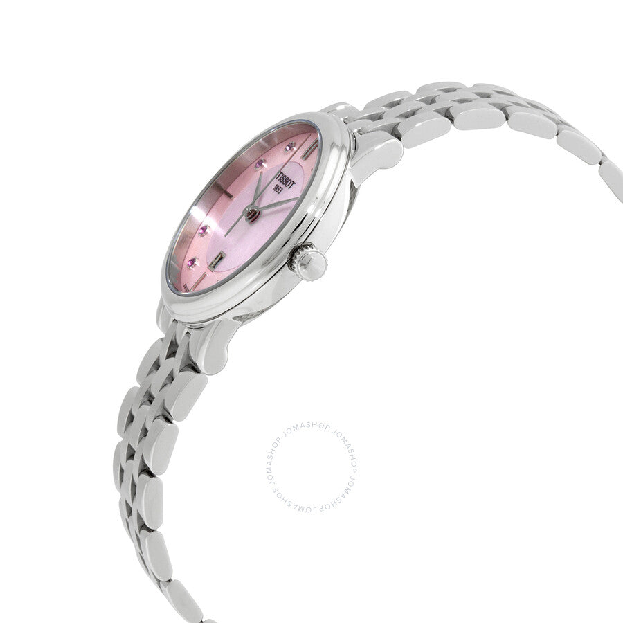 Tissot Carson Quartz Diamond Pink Mother of Pearl Dial Ladies Watch T122.210.11.159.00 - Dawson Watches #2