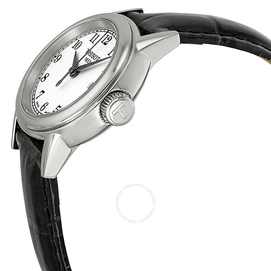 Tissot Carson White Dial Black Leather Ladies Watch T0852101601200 - Dawson Watches #2